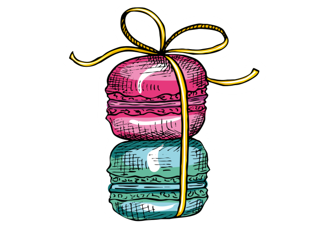 Autocollant Pâtisserie Macaron 4