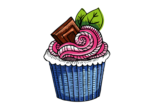 Autocollant Pâtisserie Cupcake 8