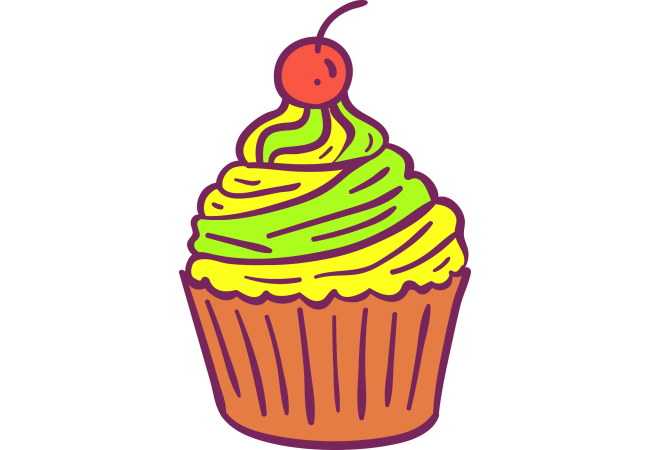 Autocollant Pâtisserie Cupcake 9