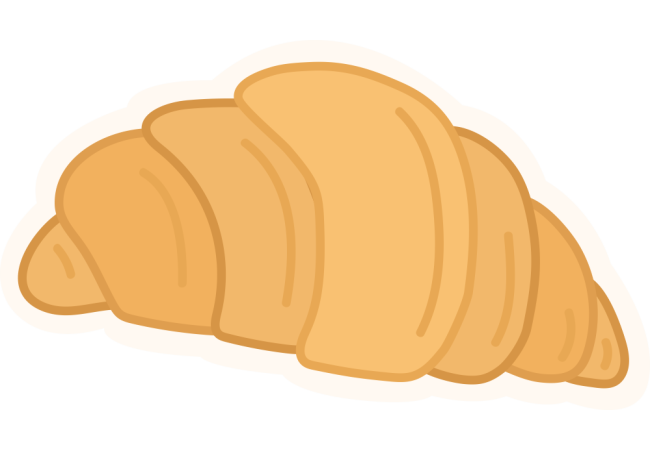 Autocollant Boulangerie Croissant 2 1