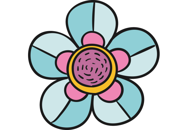 Autocollant Fleurs Simple 3