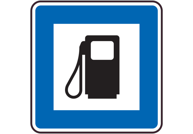 Autocollant Indication Station Essence