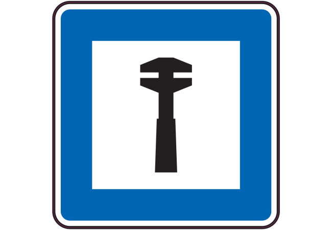 Autocollant Indication Assistance Routière