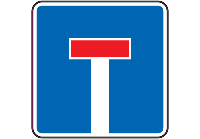 Autocollant Indication Impasse