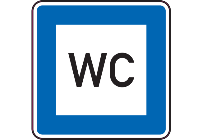 Autocollant Indication Wc