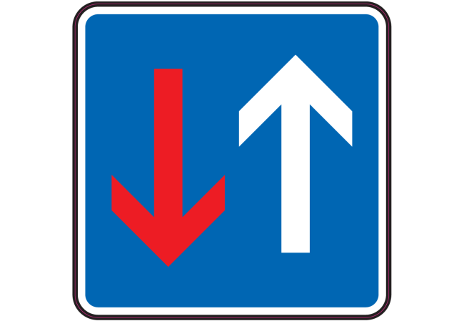 Autocollant Indication Priorité Circulation