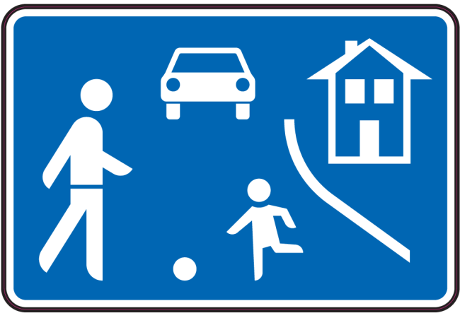 Autocollant Indication Zone De Rencontre