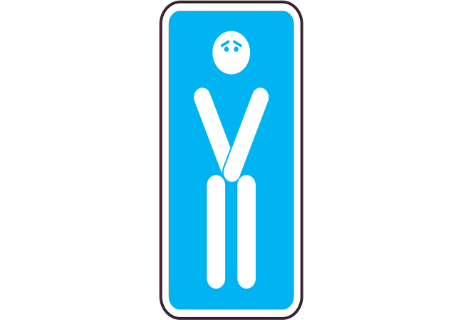 Autocollant Panneau Wc Homme