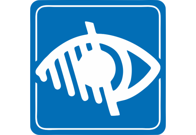 Sticker malvoyant