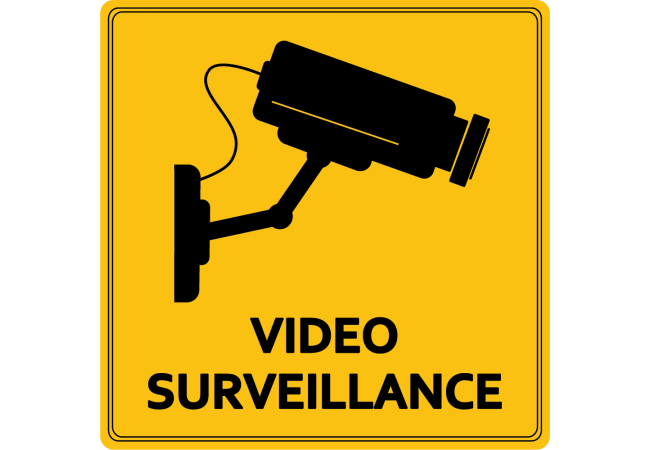 Autocollant Vidéo Surveillance