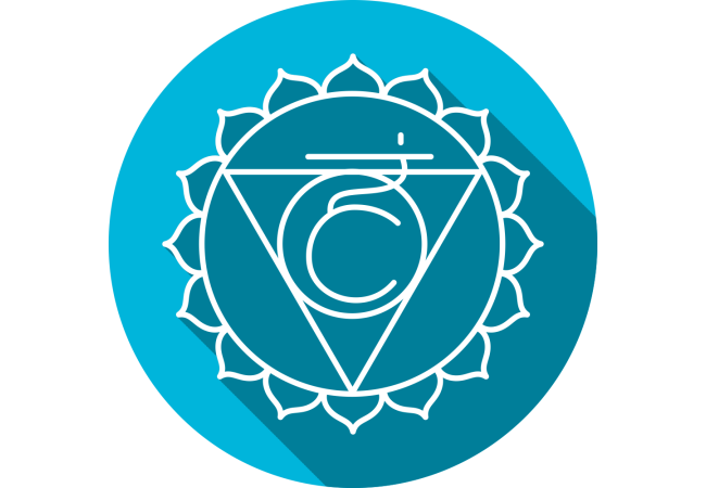 Autocollant Zen Chakra Vishuddha