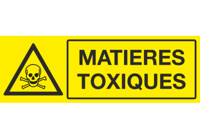 Panneau Matieres toxiques