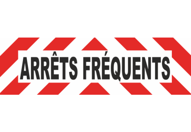 Sticker Avertissement Arrêts Fréquents