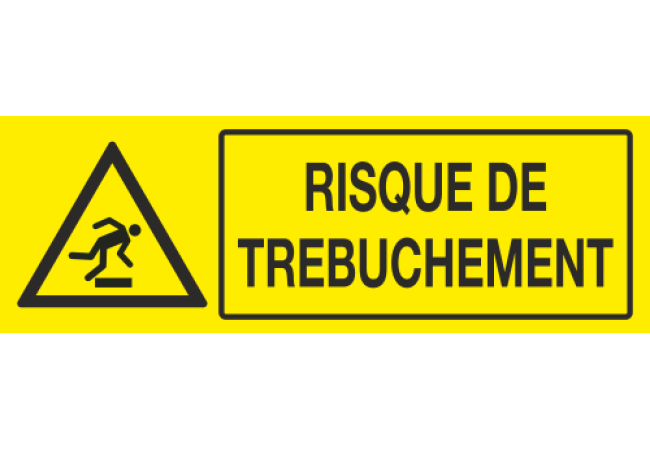 Panneau Risque de trebuchement
