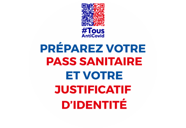Sticker Préparez votre Pass Sanitaire