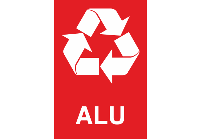 Panneau Trie des déchets alu