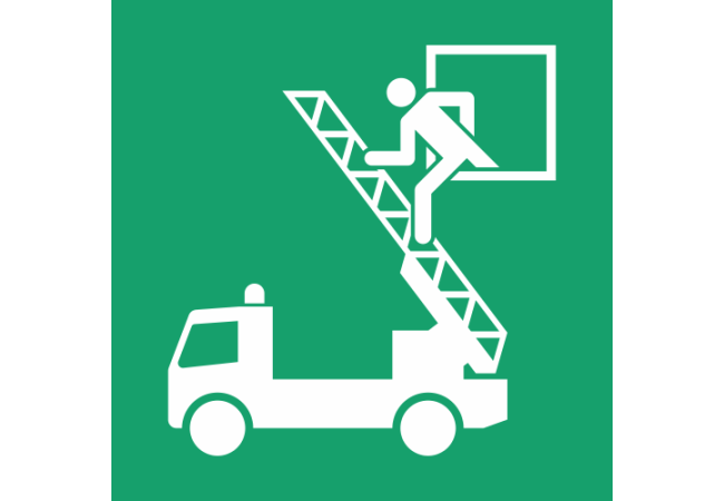 E017 - ISO 7010 - Panneau Fenêtre de secours