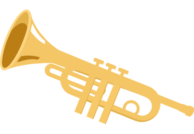 Sticker Musique Trompette