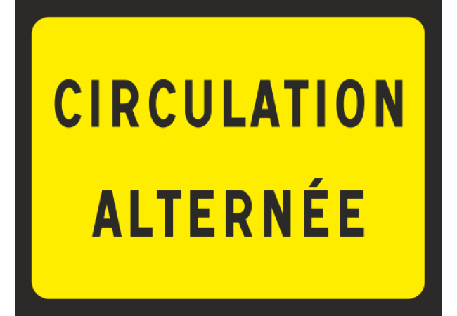 Panneau Circulation alternée
