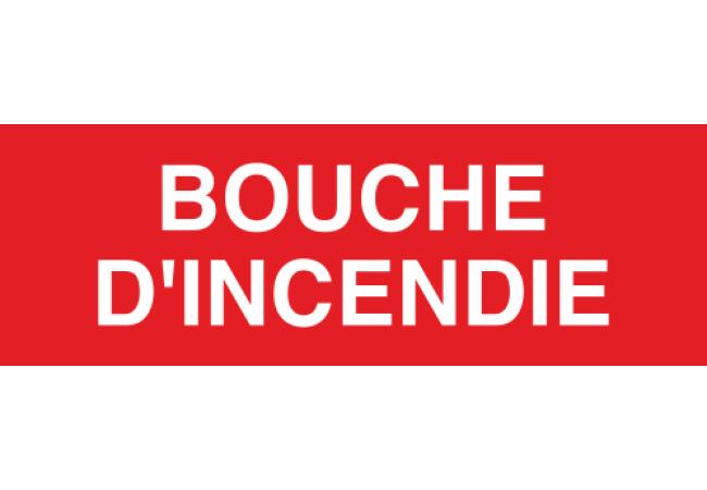 Panneau Bouche d'incendie