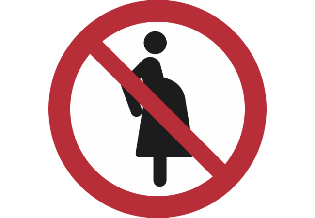 P042- ISO 7010 - Panneau Interdit aux femmes enceintes