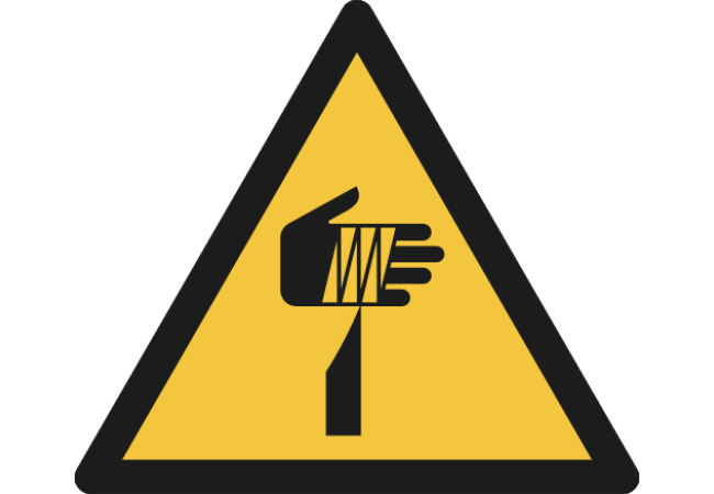 W022- ISO 7010 - Panneau Danger, Élément pointu