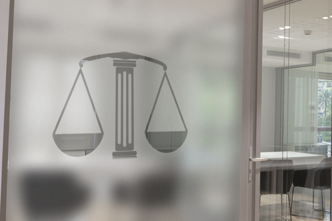 Sticker Logo Avocat Justice Dépoli