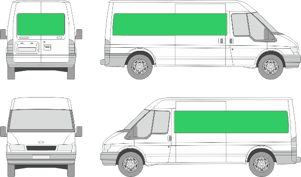 Ford Transit L3H2 (2000-2005)