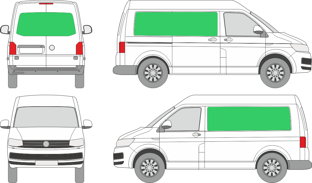 Volkswagen Transporter L1H2 (2009-2024)
