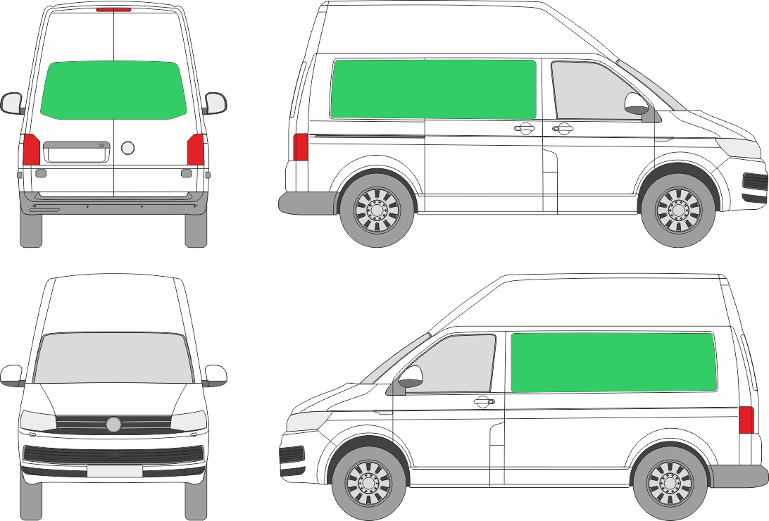 Volkswagen Transporter L1H3 (2009-2021)
