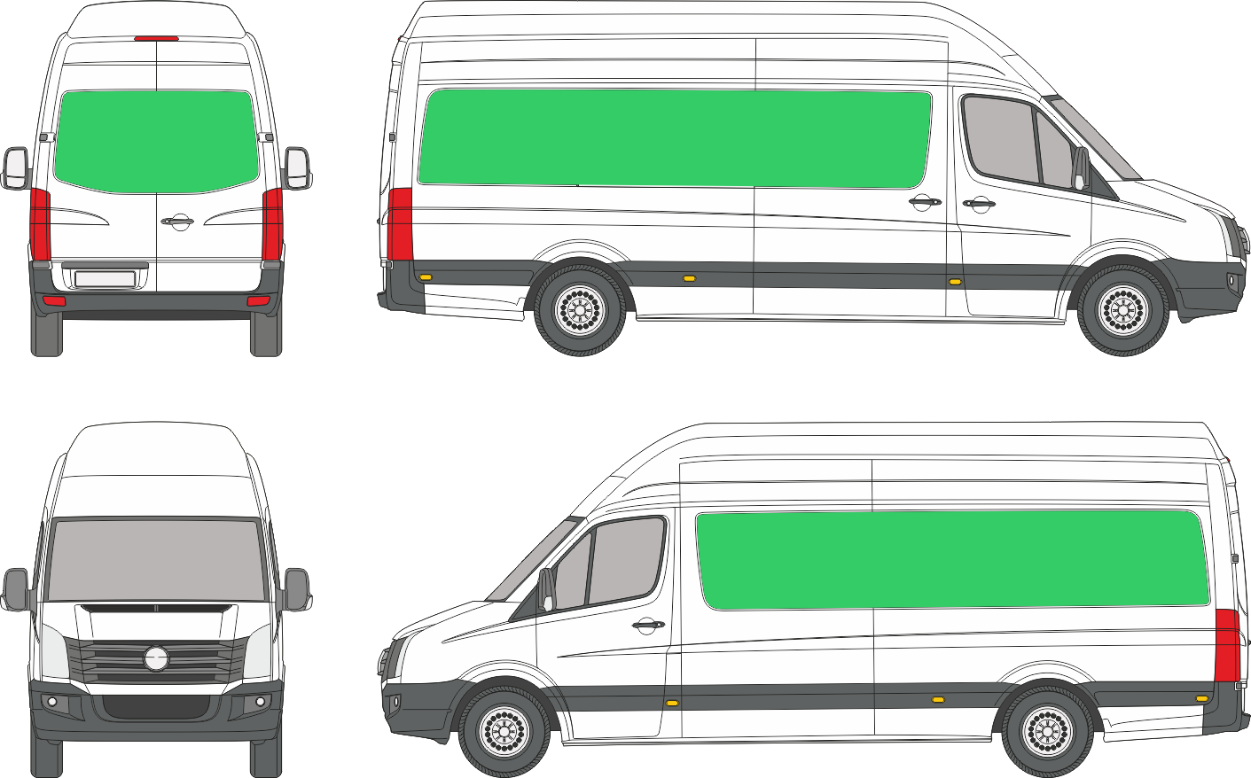 Volkswagen Crafter L3H4 (2006-2016)