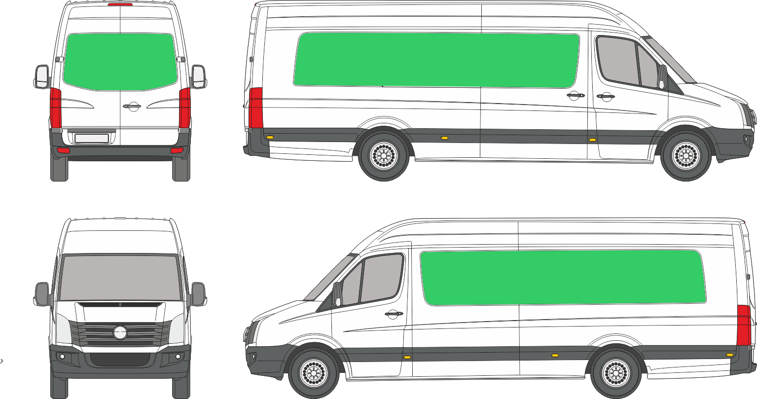 Volkswagen Crafter L4H3 (2006-2016)