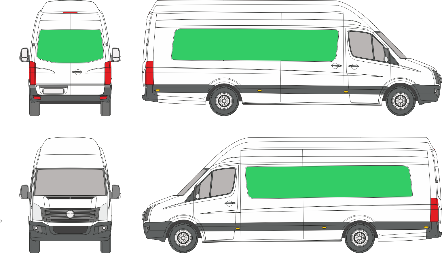 Volkswagen Crafter L4H4 (2006-2016)