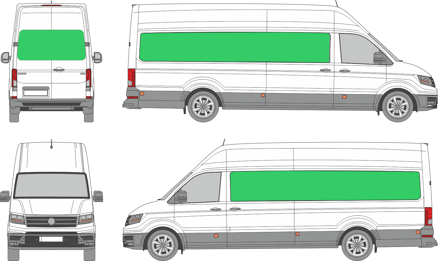 Volkswagen Crafter L4H4 (2017-2026)