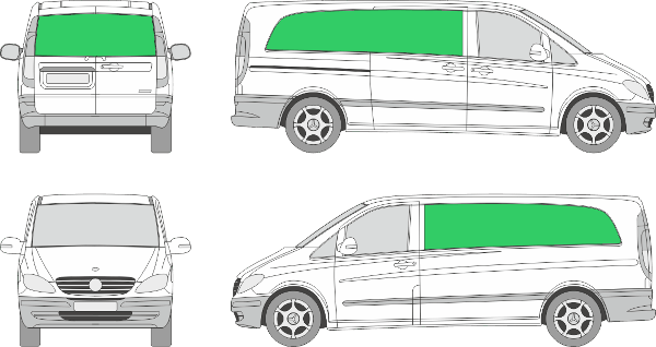 Mercedes Benz Vito L3H1 (2003-2009)