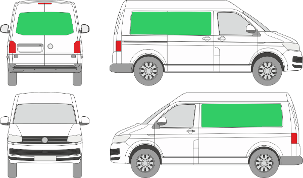 Volkswagen Transporter L1H2 (2009-2021)