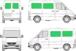 Mercedes Benz Sprinter L1H1 (2000-2005)