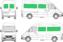 Mercedes Benz Sprinter L2H2 (2000-2005)